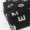 Chanel Vintage Coco Logo Zip Tote Quilted Printed Canvas