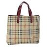 Secondhand Burberry Top Handle Tote Haymarket