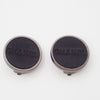 Secondhand Chanel Vintage CC Round Button Clip-On Earrings Metal and