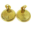 Chanel CC Button Clip-On Earrings Metal