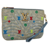 Secondhand Louis Vuitton New Wave Zipped Pochette Monogram Embroidered Quilted
