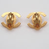 Chanel CC Button Clip-On Earrings Metal