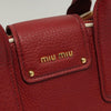 Miu Miu Front Pocket Convertible Satchel Leather