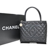 Chanel Medallion Tote Quilted Caviar