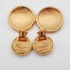 Secondhand Chanel CC Lion Head Drop Earrings