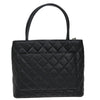 Chanel Medallion Tote Quilted Caviar