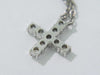 Secondhand Harry Winston Cross Pendant Necklace Platinum with Diamonds