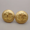 Secondhand Chanel Vintage CC Round Clip-On Earrings