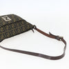 Fendi Vintage Pocket Shoulder Bag Zucca Canvas