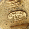 Secondhand Chanel Vintage Round Clip-On Earrings Metal with Faux