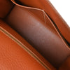 Secondhand Hermes Kelly Handbag Brown Togo with Palladium Hardware