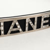 Secondhand Chanel Logo Belt Black Leather Accessories