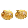 Secondhand Chanel Vintage CC Round Clip-On Earrings