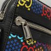 Secondhand Gucci Front Zip Messenger Bag Psychedelic Print GG