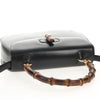 Gucci Vintage Convertible Bamboo Top Handle Bag Leather