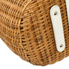 Salvatore Ferragamo Basket Gancini Handbag Leather and Wicker