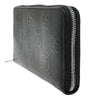Secondhand Gucci Signature Zip Around Wallet Guccissima