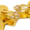 Chanel Vintage CC Heart Clip-On Earrings Metal