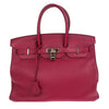 Hermes Birkin Handbag Purple Swift with Palladium Hardware