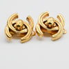 Secondhand Chanel CC Turnlock Stud Earrings