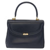 Secondhand Gucci Vintage Handbag Navy Leather Bags