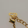 Secondhand Christian Dior Logo Heart Pendant Necklace