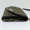 Christian Dior Vintage Trotter Flap Shoulder Bag Diorissimo Canvas