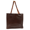 Secondhand Prada Vintage Tote Brown Leather Accessories