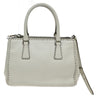 Prada Galleria Double Zip Tote Stitched Leather