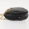 Christian Dior Vintage CD Chain Shoulder Bag Leather