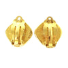 Chanel CC Clip On Earrings Metal with Resin