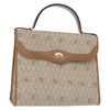 Christian Dior Vintage Honeycomb Handbag Canvas Leather