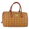 Secondhand MCM Visetos logogramme Handbag Canvas and