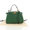 Secondhand Fendi Peekaboo Bag Green Leather Bags