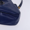 Secondhand Celine Circle logo Blue Leather Bags