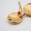 Secondhand Chanel CC Lion Head Drop Earrings