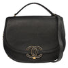 Secondhand Chanel Coco Curve Flap Messenger Calfskin and Quilted Goatskin