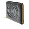 Chanel CC Logo Zip Around Wallet Patent