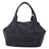 Secondhand Balenciaga Navy Cabas Black Leather Accessories