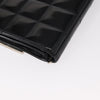 Chanel Chocolate Bar Chain Clutch Quilted Patent