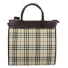 Burberry Top Handle Tote Nova Check Canvas