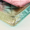Secondhand Chanel Rainbow Reissue 2.55 Wallet on Chain Quilted Multicolor Metallic Goatskin