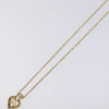 Secondhand Christian Dior Logo Heart Pendant Necklace