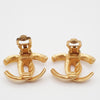 Secondhand Chanel Vintage CC Round Button Clip-On Earrings