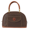 Celine Vintage Macadam Handbag Canvas and Leather