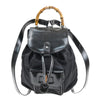 Secondhand Gucci Vintage Bamboo Backpack Nylon and