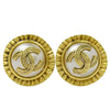 Secondhand Chanel CC Earring Metal with Resin and Faux