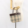 Secondhand Burberry Nova Check Handbag Nova Check Canvas and