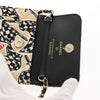 Secondhand Chanel Flap Card Holder on Chain Quilted Printed