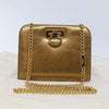 Salvatore Ferragamo Vintage Gancini Chain Shoulder Bag Leather